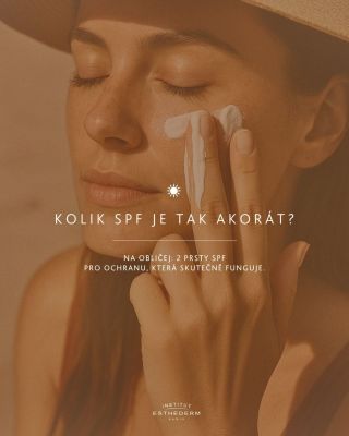 Aby sluneční ochrana opravdu fungovala, záleží i na množství. Orientujte se pomocí jednoduché metody: ✌️ Na obličej vždy 2...